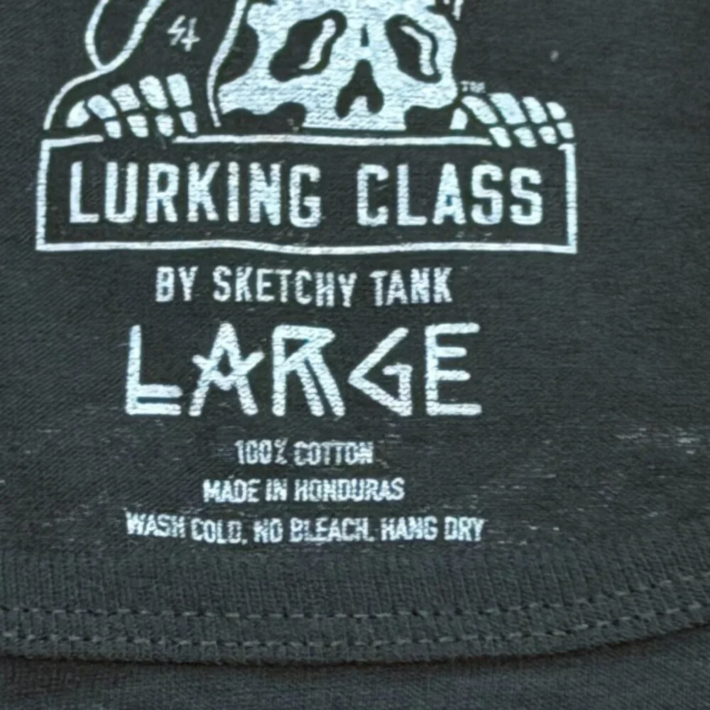 NEW Tallboy Lurking Class Shirt Men's Sz L See You On The Other Side By Sketchy - Picture 4 of 5